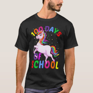 100 Tage Schule Süßes Einhorn für stolze Mädchen a T-Shirt