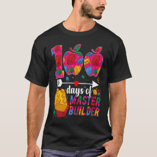 100 Tage Schule Süßes Spielzeug Bausteine Lehrer S T-Shirt