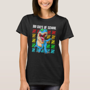 100 Tage Schule T-Rex Für Lehrer Schüler 100. T-Shirt