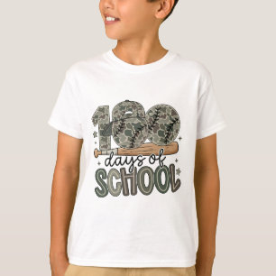 100 Tage Schule Tarn Baseball Lehrer T-Shirt