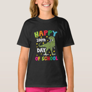100 Tage Schule Trex 100. Tag der Schule T-Shirt