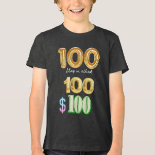 100 Tage Schule Tri-Blend Shirt