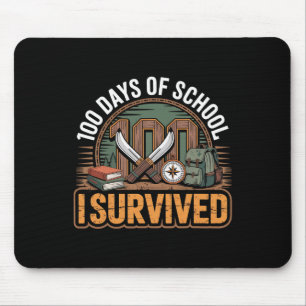 100 Tage Schule überlebt Lustige Kids Lehrer Mousepad