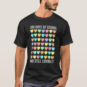 100 Tage Schule Und Immer Noch Drin Herz Stude T-Shirt