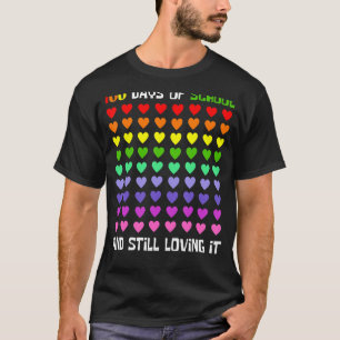 100 Tage Schule und immer noch lieben es Herz Teac T-Shirt