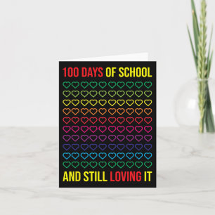 100 Tage Schule und noch immer lieben es 100 Tage Karte