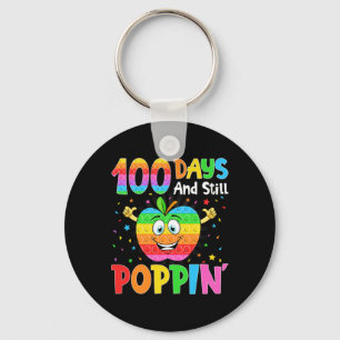100 Tage Schule und noch immer Poppin 100 Tage Pop Schlüsselanhänger