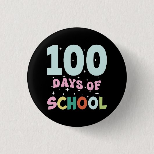 100 Tage Schule Zurück zur Schule Button (Vorderseite)