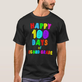 100 Tage Schule Zweitklässler Glücklicher Lehrer K T-Shirt