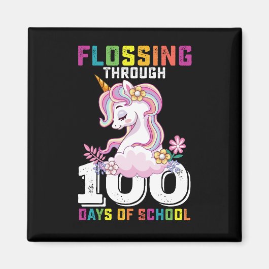 100 Tage Schuleinschluss Magnet (Vorne)