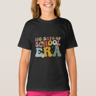 100 Tage Schulerlebnis Groovy Lehrer Kinder T-Shirt