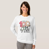 100 Tage Schulfeier Basic T-Shirt (Vorne ganz)