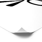 100 Tage Schulfeier Glanzpapier Poster (Ecke)