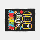 100 Tage Schulfeier Lehrer Schüler 100 Fleecedecke (Vorderseite (Horizontal))