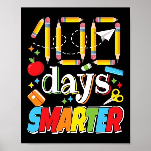 100 Tage Schulfeier Lehrer Schüler 100 Poster (Vorne)