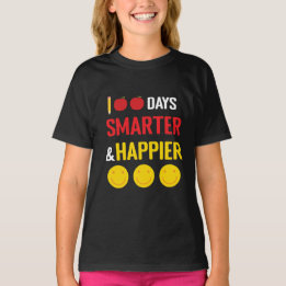 100 Tage Schulfeier Smarter Glücklicher  T-Shirt