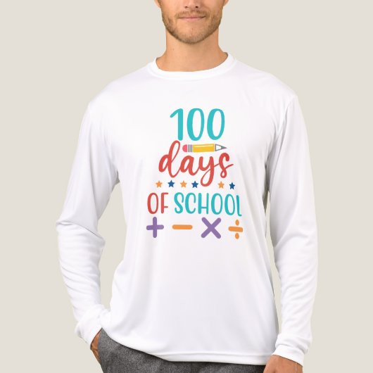 100 Tage Schulfeier Tri-Blend Shirt (Vorderseite)