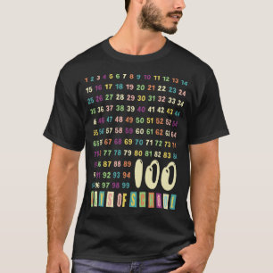 100 Tage Schulfest Math-Lehrer Mädchen Zählen T-Shirt