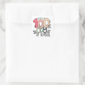 100 Tage Schulfest  Quadratischer Aufkleber (Tasche)