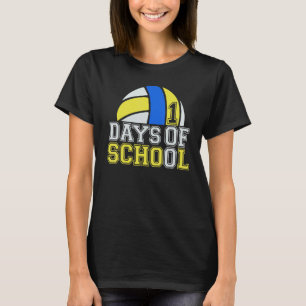 100 Tage Schulfest Volleyball Sportlehrer glücklic T-Shirt