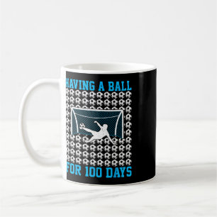 100 Tage Schulfußball 100. Schultag für  Kaffeetasse