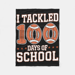 100 Tage Schulfußball-Boys Kinder 100 t Kleinkind Fleecedecke
