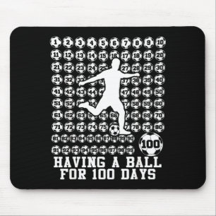100 Tage Schulfußball der Jungen 100. Schultag Mousepad