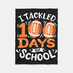 100 Tage Schulfußball Ich habe 100 Tage Fleecedecke