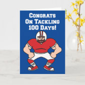 100 Tage Schulfußball Karte (Gelbe Blume)