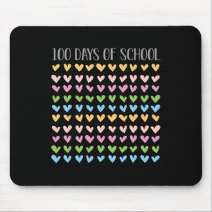 100 Tage Schulherzen Retro-Lehrer Vintage Mousepad