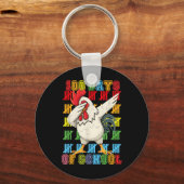 100 Tage Schulhühnchen 100 Tage Schulunterricht Schlüsselanhänger (Vorderseite)