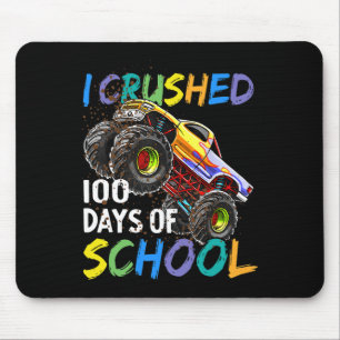 100 Tage schulische Monster Truck Kids Boys zerstö Mousepad