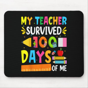 100 Tage Schuljunge Mädchen Kinder Lehrerin Gesche Mousepad