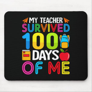 100 Tage Schuljunge Mädchen Kinder Lehrerin Gesche Mousepad