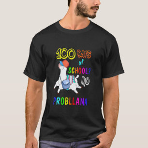 100 Tage Schulkind Lehrer Kein Probllama Ap T-Shirt
