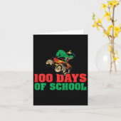100 Tage Schulkinder 100. Schultag 1 Karte (Gelbe Blume)