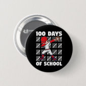 100 Tage Schulkinder 100. Schultag Baseba Button (Vorne & Hinten)