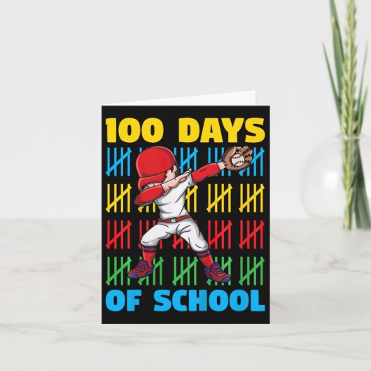 100 Tage Schulkinder 100. Schultag Karte (Vorderseite)