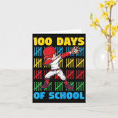 100 Tage Schulkinder 100. Schultag Karte (Gelbe Blume)