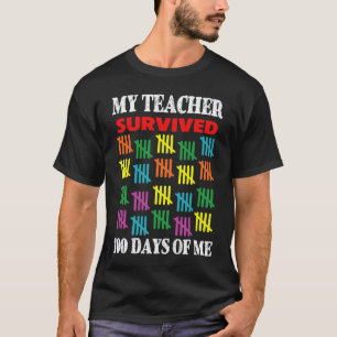 100 Tage Schulkinder 100. Schultag Lehrer T-Shirt