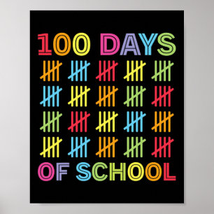 100 Tage Schulkinder 100. Schultag Poster