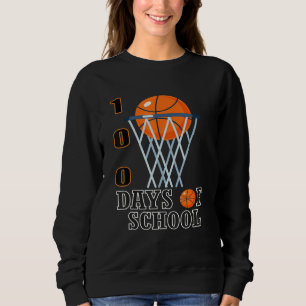 100 Tage Schulkinder Basketball 100. Tag der SC Sweatshirt