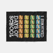 100 Tage Schulkinder Fleecedecke (Vorderseite (Horizontal))