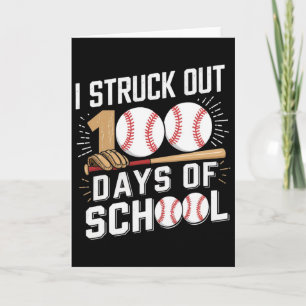 100 Tage Schulkinder Jungen 100. Tag der Schule B Karte