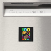100 Tage Schulkinder Mädchen Schwarzes Afrika Amer Magnet (In Situ (Geschirrspüler))