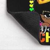 100 Tage Schulkinder Mädchen Schwarzes Afrika Amer Mousepad (Ecke)