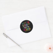 100 Tage Schulkindergeschenk für Schüler Runder Aufkleber (Umschlag)