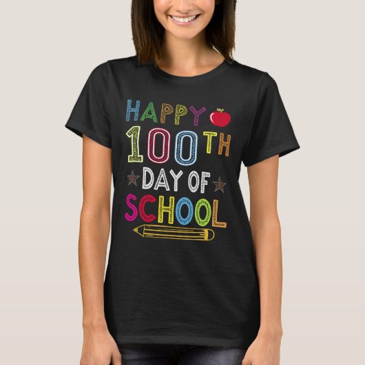 100 Tage Schulkindergeschenk für Schüler T-Shirt (Vorderseite)