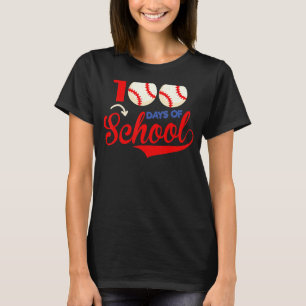 100 Tage Schulkleidung 100. Baseball Teac T-Shirt