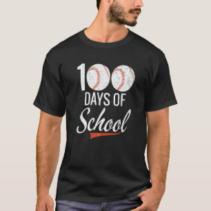 100 Tage Schulkleidung 100. Tag Baseball-Lehrer T-Shirt